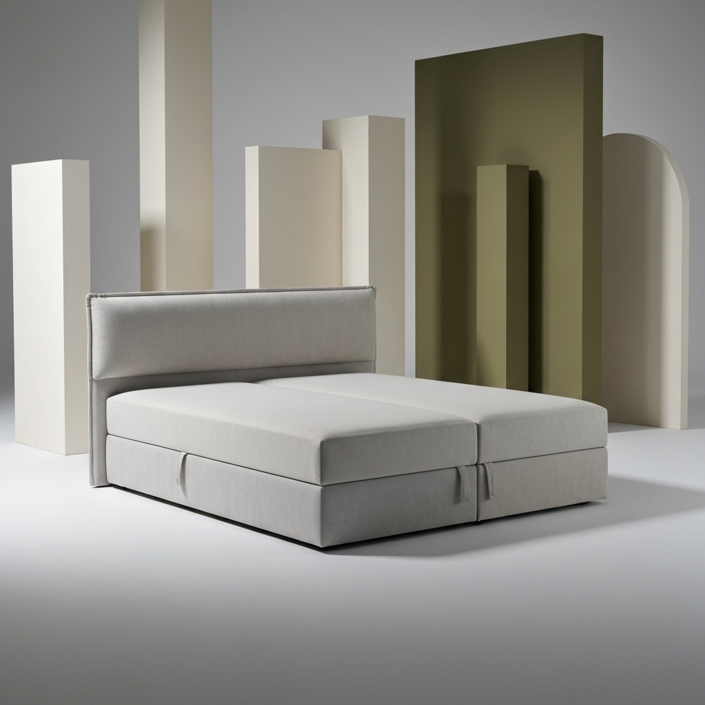Upholstered storage bed