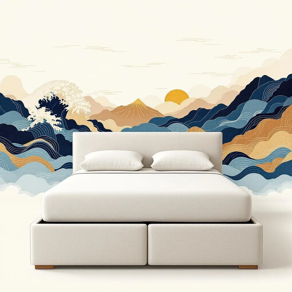 Upholstered storage bed